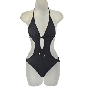 NWOT Victoria's Secret Swimsuit one Piece Sexy Tie Front Open Back Sides